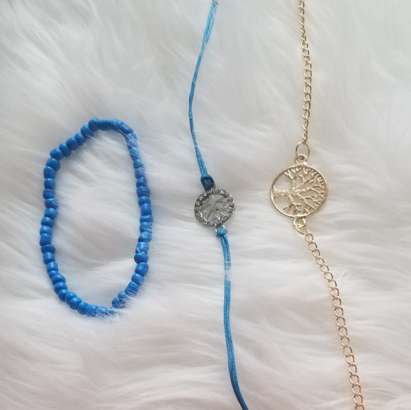 Blue tree bracelet - Picture 2 of 4